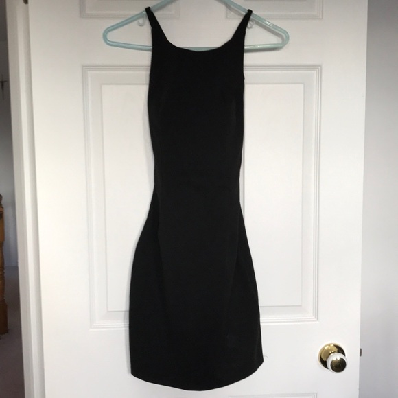 Sexy low back black mini dress - Picture 1 of 6
